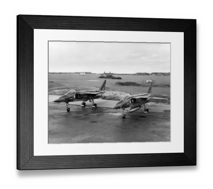 Framed Print : Jaguar S06 XW560 right and Jaguar S07 XW563 at Warton