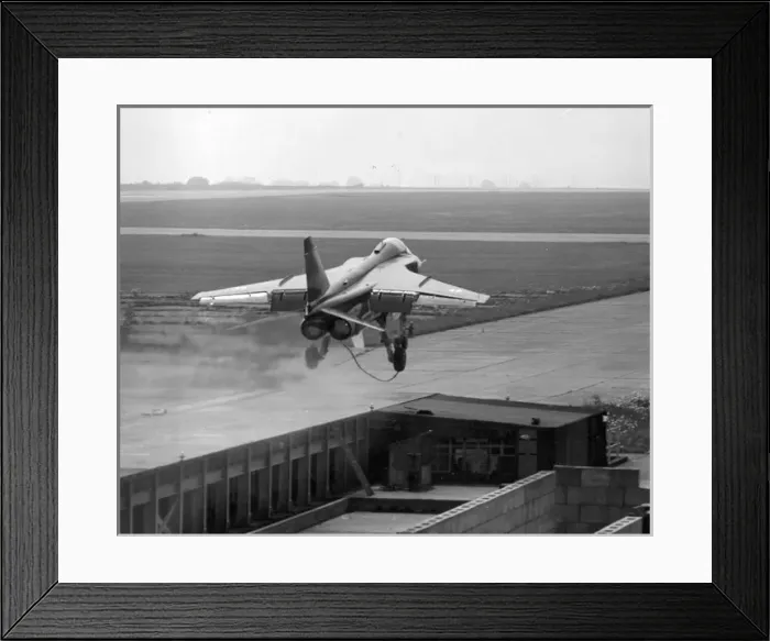 Framed Print : French Navy Jaguar prototype M-05 during catapult trials Framed Print : French Navy Jaguar prototype M-05 during catapult trials