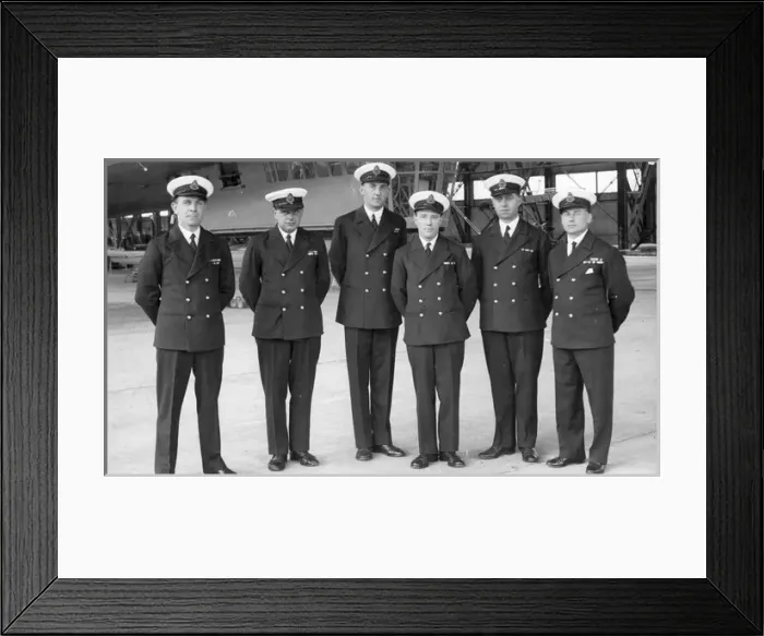 Framed Print : The officers which left Canada aboard the R100 Framed Print : The officers which left Canada aboard the R100