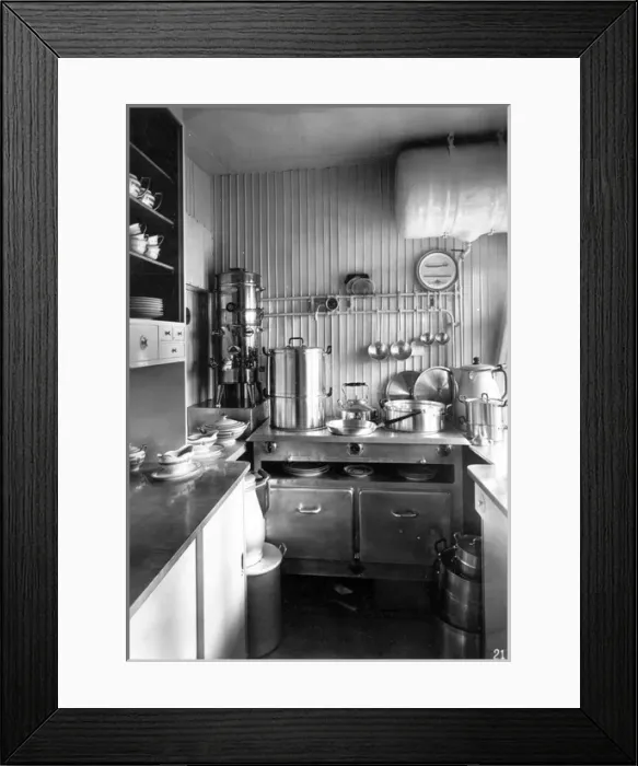 Framed Print : Kitchen aboard the Graf Zeppelin LZ 127 Framed Print : Kitchen aboard the Graf Zeppelin LZ 127