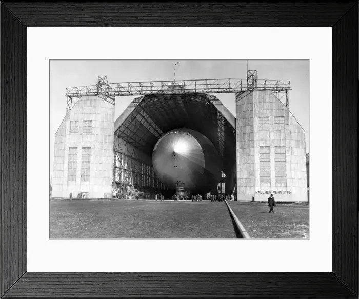 Framed Print : The Graf Zeppelin LZ 127 in its hangar Framed Print : The Graf Zeppelin LZ 127 in its hangar