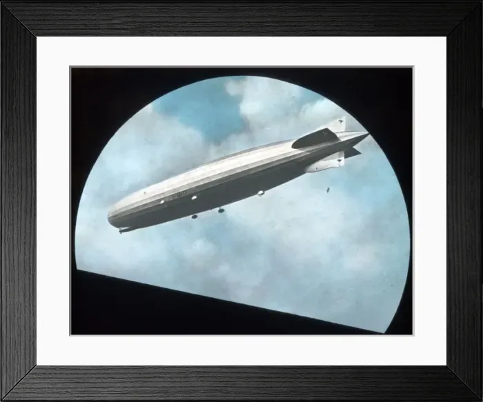 Framed Print : The Graf Zeppelin LZ 127 colour tinted Framed Print : The Graf Zeppelin LZ 127 colour tinted