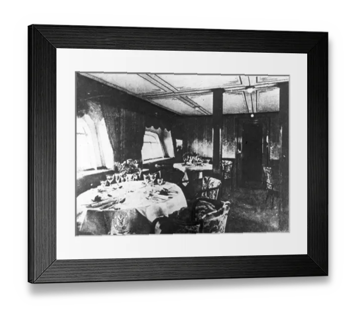 Framed Print : Passenger salloon aboard the Graf Zeppelin LZ 127 Framed Print : Passenger salloon aboard the Graf Zeppelin LZ 127
