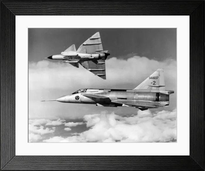 Framed Print : Saab AJ37 Viggen prototypes Framed Print : Saab AJ37 Viggen prototypes