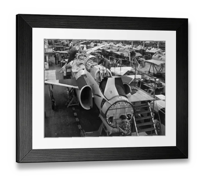Framed Print : Saab AJ37 Viggen production at Linkoping Sweden Framed Print : Saab AJ37 Viggen production at Linkoping Sweden