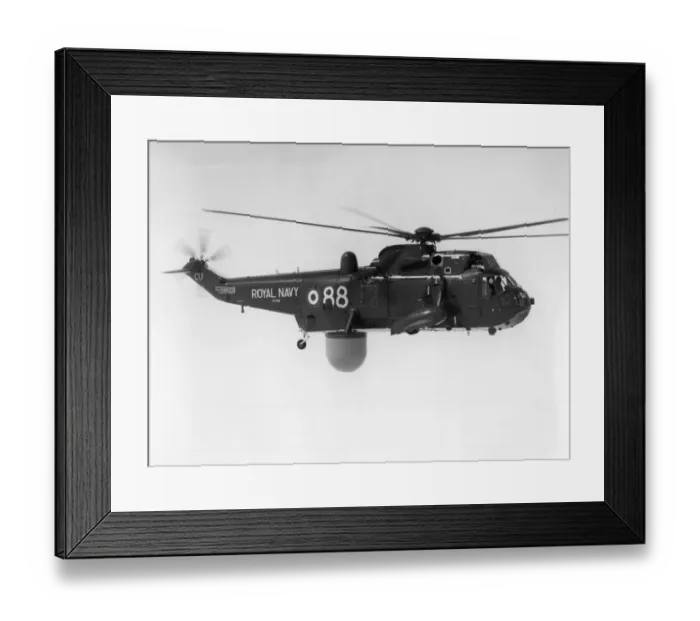 Framed Print : Westland Sea King AEW2 XV650 from 849B Squadron Framed Print : Westland Sea King AEW2 XV650 from 849B Squadron