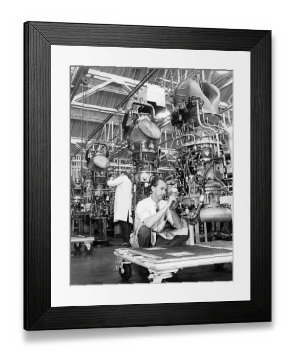 Framed Print : Rolls Royce Gnome H1400-1 turboshaft production Framed Print : Rolls Royce Gnome H1400-1 turboshaft production