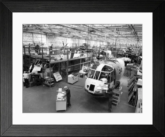 Framed Print : Westland Sea King production at Yeovil Somerset Framed Print : Westland Sea King production at Yeovil Somerset