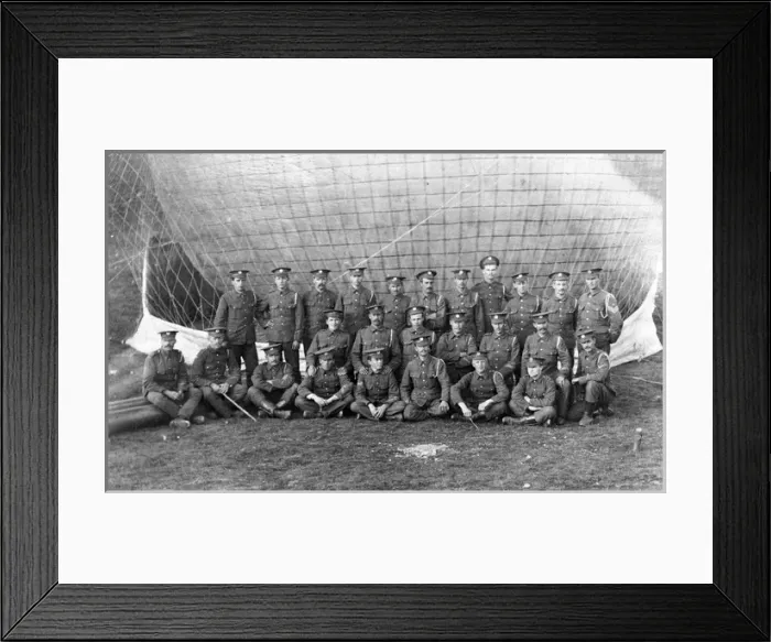Framed Print : Balloon Section Royal Engineers c 1897 Framed Print : Balloon Section Royal Engineers c 1897