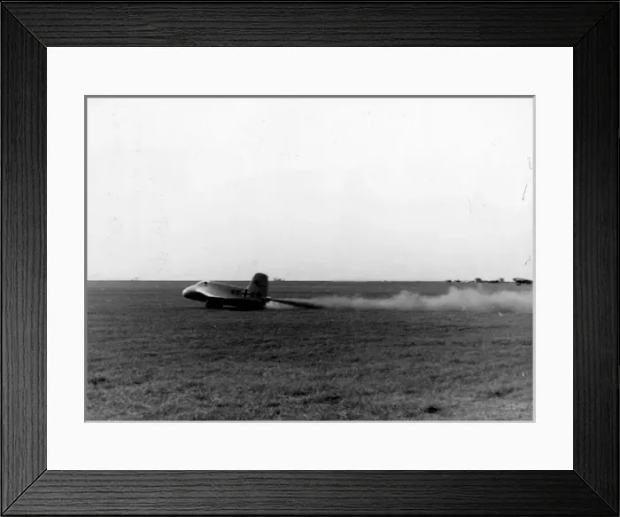 Framed Print : Messerschmitt Me163 Komet during tests at Peenemunde Framed Print : Messerschmitt Me163 Komet during tests at Peenemunde
