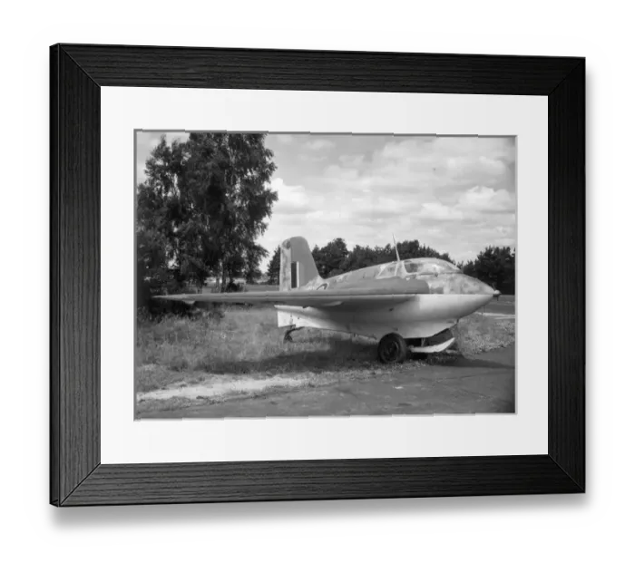 Framed Print : Captured Messerschmitt Me163B-1a Komet VF241 - RAF markings Framed Print : Captured Messerschmitt Me163B-1a Komet VF241 - RAF markings