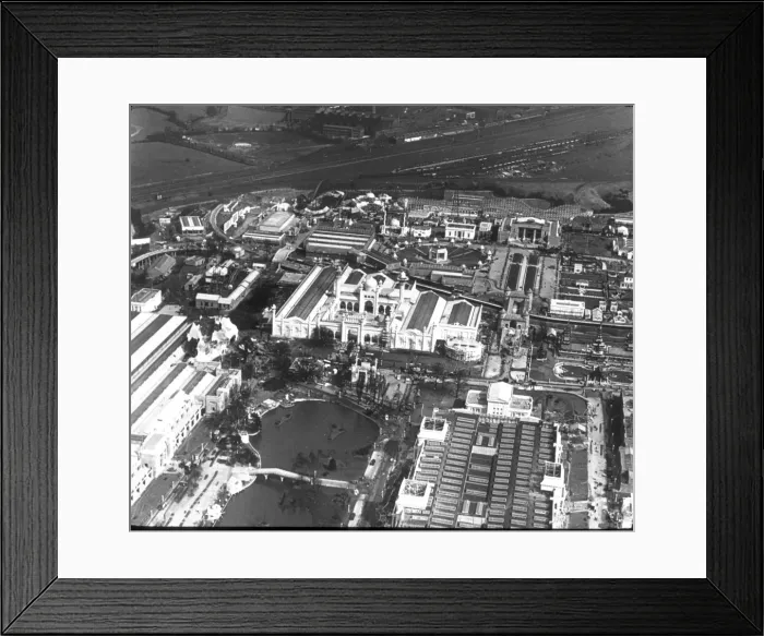 Framed Print : O E Simmonds aerial view of British Empire Exhibition Framed Print : O E Simmonds aerial view of British Empire Exhibition