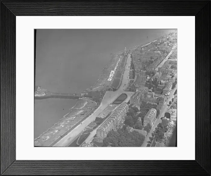 Framed Print : O E Simmonds aerial view of Herne Bay Kent Framed Print : O E Simmonds aerial view of Herne Bay Kent