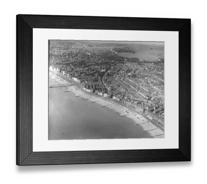 Framed Print : O E Simmonds aerial view of Eastbourne Sussex Framed Print : O E Simmonds aerial view of Eastbourne Sussex