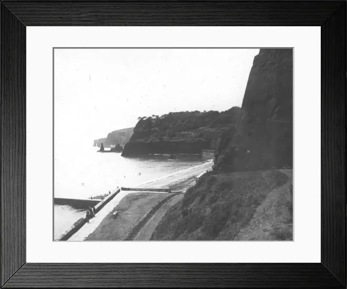 Framed Print : O E Simmonds aerial view of Dawlish Devon Framed Print : O E Simmonds aerial view of Dawlish Devon