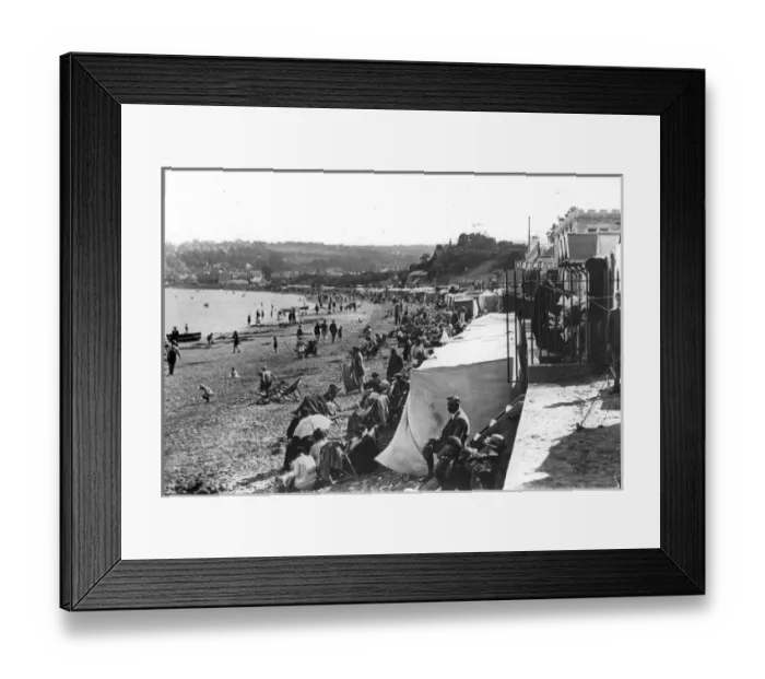 Framed Print : O E Simmonds aerial view of Swanage Devon Framed Print : O E Simmonds aerial view of Swanage Devon