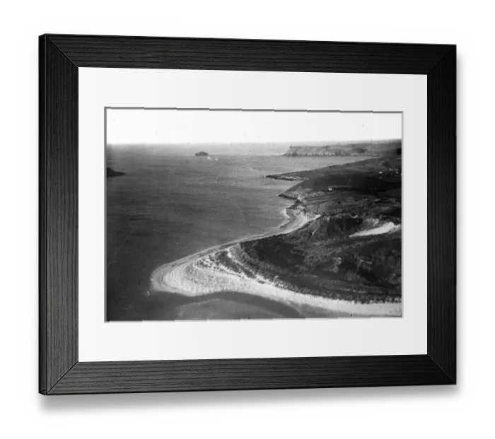 Framed Print : O E Simmonds aerial view of Padstow Cornwall Framed Print : O E Simmonds aerial view of Padstow Cornwall
