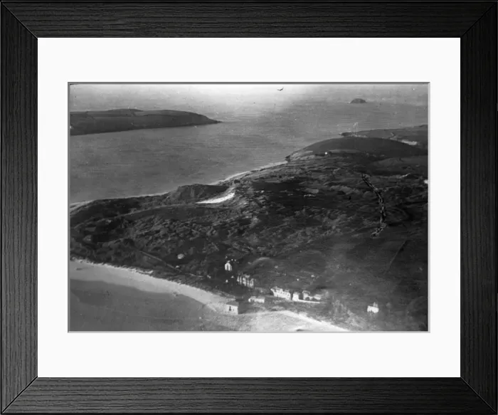 Framed Print : O E Simmonds aerial view of Padstow Cornwall Framed Print : O E Simmonds aerial view of Padstow Cornwall
