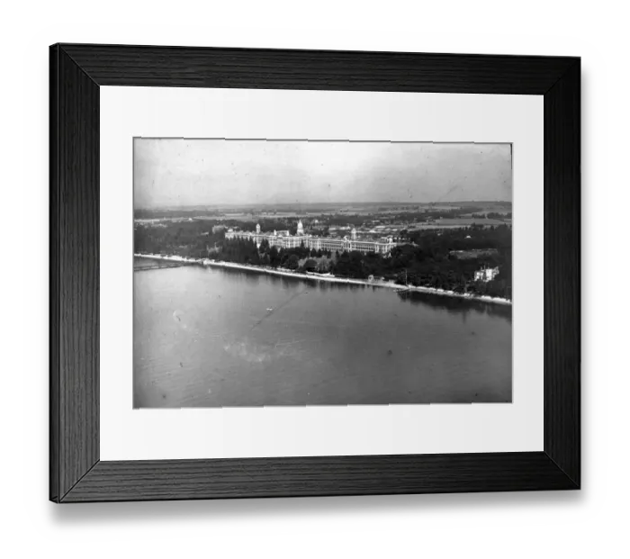 Framed Print : O E Simmonds aerial view - Royal Victoria Military Hospital Framed Print : O E Simmonds aerial view - Royal Victoria Military Hospital