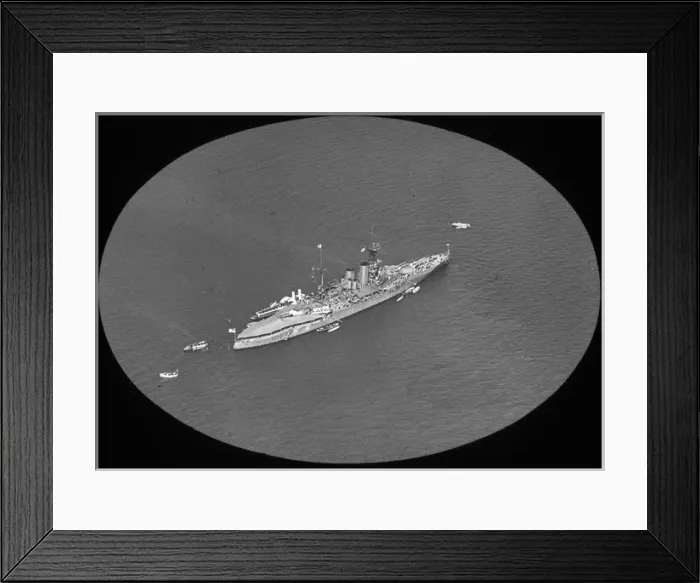 Framed Print : O E Simmonds aerial view of a Royal Navy warship Framed Print : O E Simmonds aerial view of a Royal Navy warship
