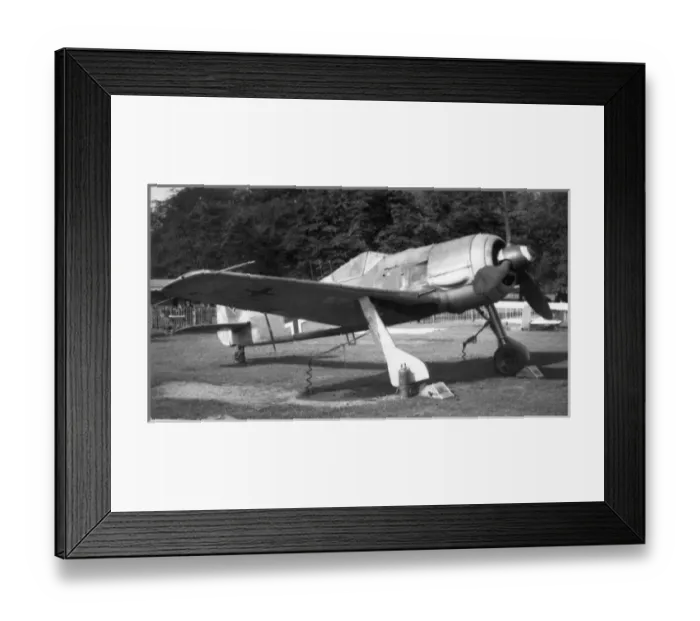 Framed Print : Focke-Wulf Fw190 on display in Green Park, London Framed Print : Focke-Wulf Fw190 on display in Green Park, London