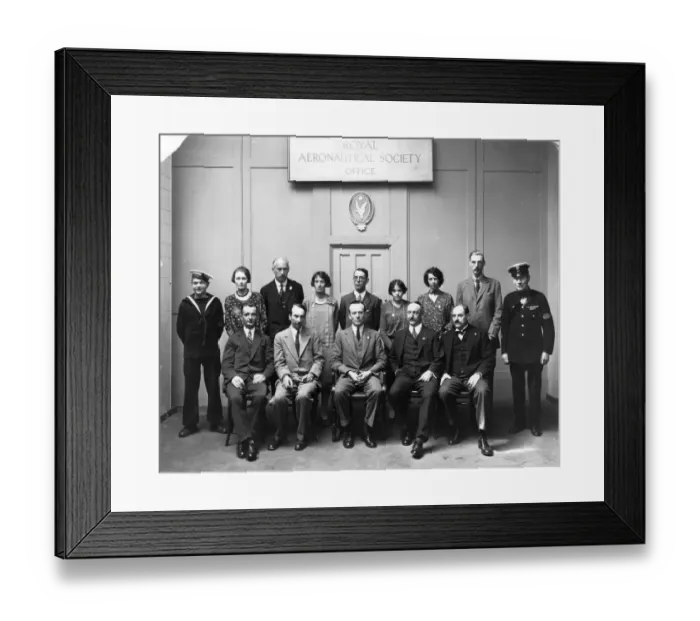 Framed Print : Society staff & organisers of International Aero Exhibition Framed Print : Society staff & organisers of International Aero Exhibition