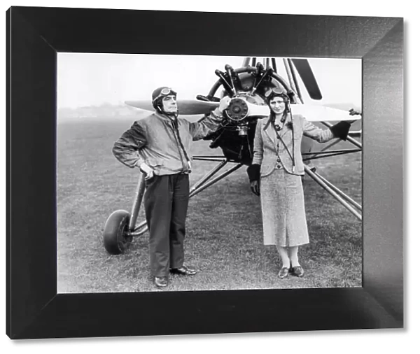 Albert and Gladys Batchelor in front of his Cierva C30A