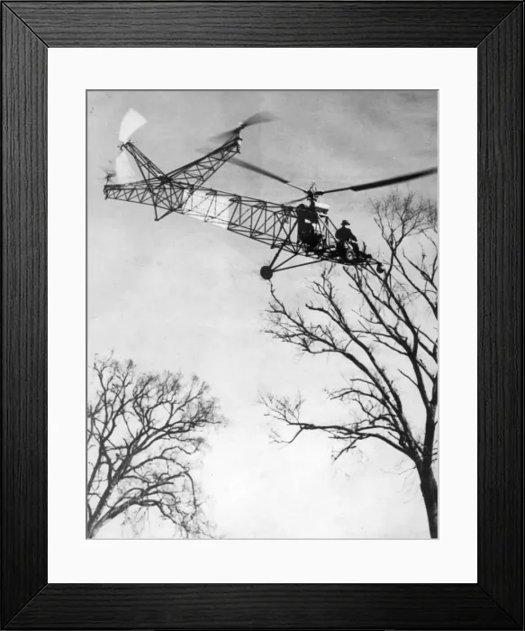 Framed Print : Igor Sikorsky at the controls of the Sikorsky VS-300 Framed Print : Igor Sikorsky at the controls of the Sikorsky VS-300