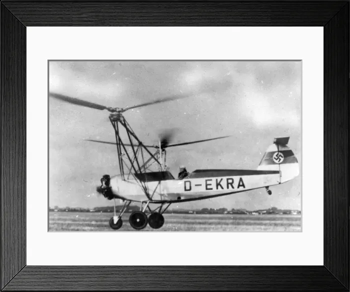 Framed Print : Focke Achgelis Fa61 D-EKRA Framed Print : Focke Achgelis Fa61 D-EKRA