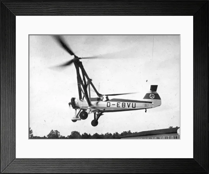 Framed Print : Focke Achgelis Fa61 D-EBVU Framed Print : Focke Achgelis Fa61 D-EBVU