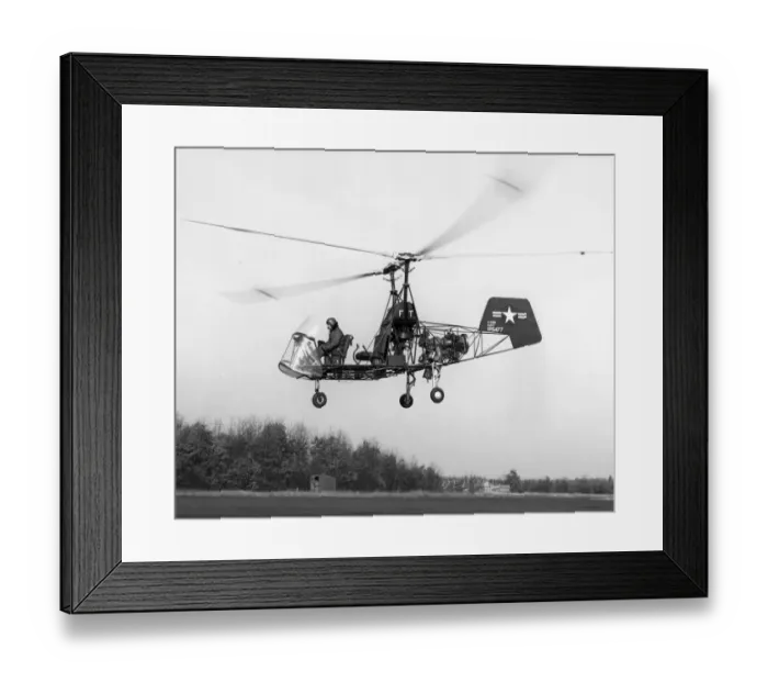 Framed Print : W R Murray Chief Test Pilot takes Kaman K-225 125477 Framed Print : W R Murray Chief Test Pilot takes Kaman K-225 125477