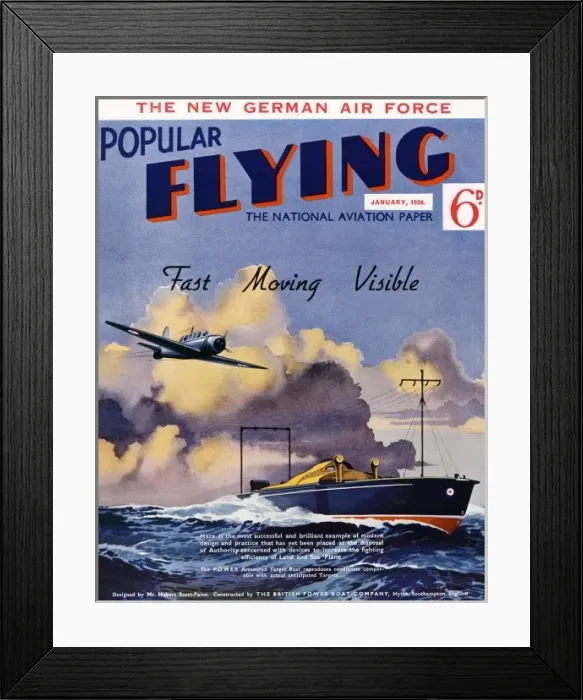 Framed Print : Front cover of Popular Flying Framed Print : Front cover of Popular Flying