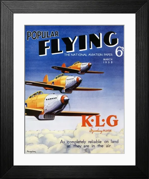 Framed Print : Front cover of Popular Flying Framed Print : Front cover of Popular Flying