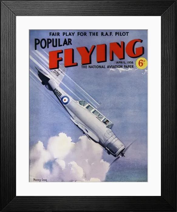 Framed Print : Front cover of Popular Flying Framed Print : Front cover of Popular Flying