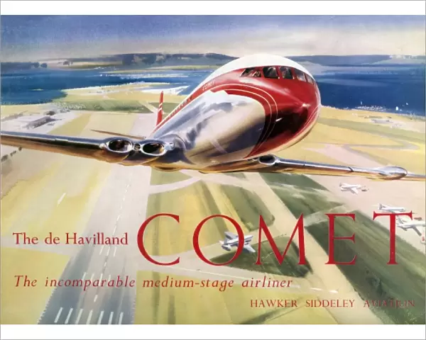 Cover of brochure for the de Havilland Comet