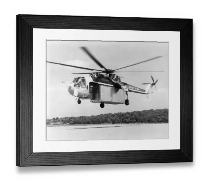 Framed Print : The first Sikorsky S-64 Skycrane N325Y Framed Print : The first Sikorsky S-64 Skycrane N325Y