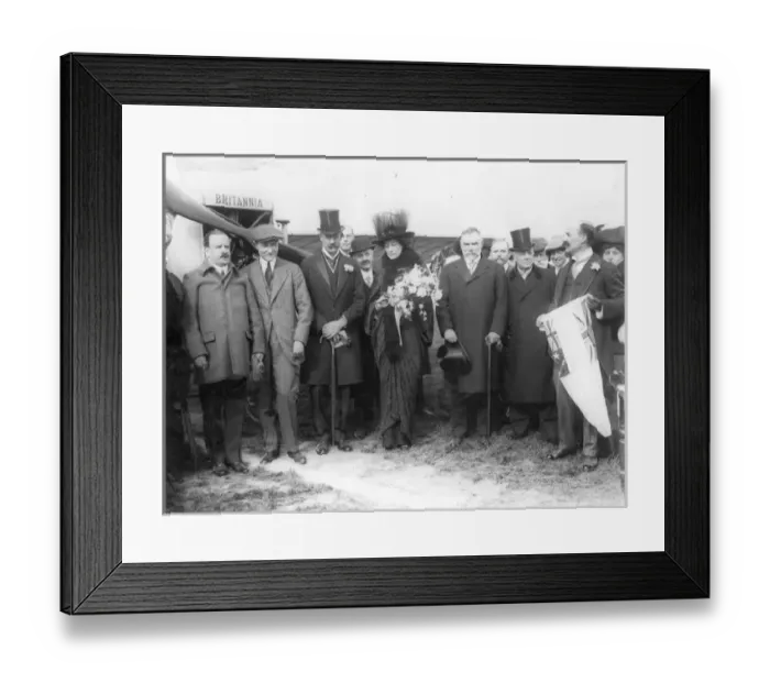 Framed Print : Lord and Lady Desborough at the London aerodrome Framed Print : Lord and Lady Desborough at the London aerodrome