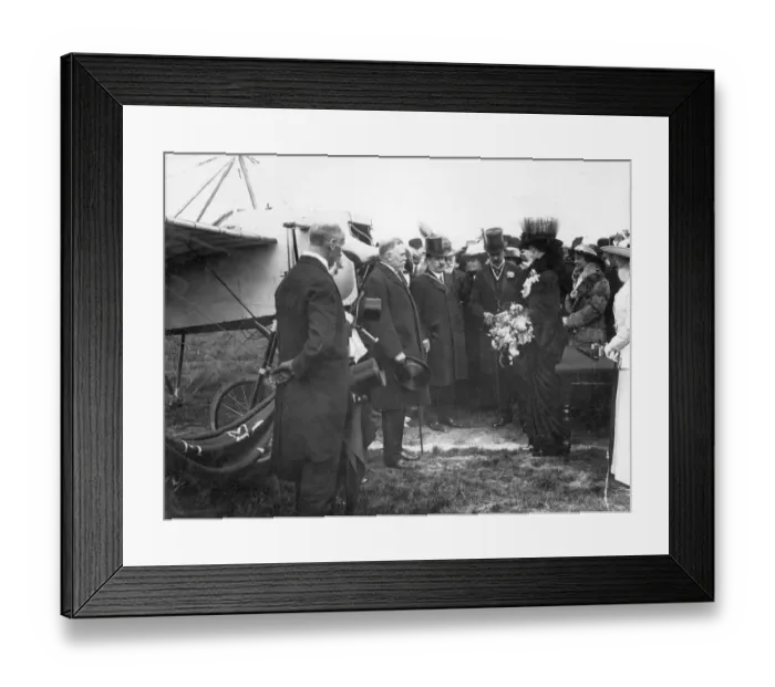 Framed Print : Lord and Lady Desborough at the London aerodrome Framed Print : Lord and Lady Desborough at the London aerodrome