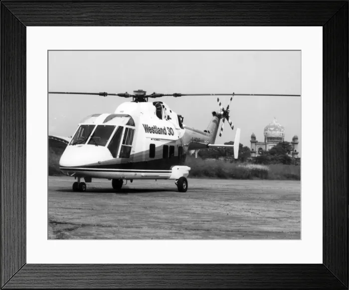 Framed Print : First prototype Westland 30 G-BGHF in Delhi Framed Print : First prototype Westland 30 G-BGHF in Delhi