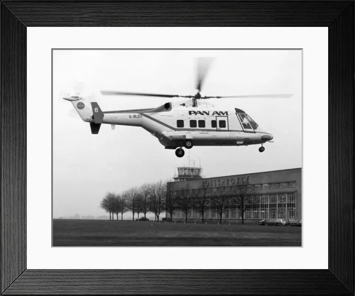Framed Print : Westland 30 G-BLEO in Pan Am markings Framed Print : Westland 30 G-BLEO in Pan Am markings