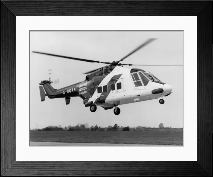 Framed Print : The third Westland 30 G-OGAS for British Airways Framed Print : The third Westland 30 G-OGAS for British Airways