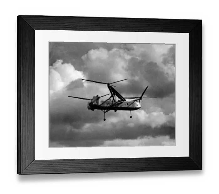 Framed Print : Cierva W11 Air Horse VZ-724 rehearsing for a display Framed Print : Cierva W11 Air Horse VZ-724 rehearsing for a display