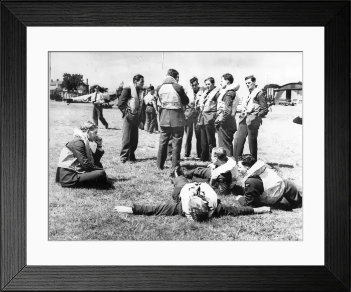 Framed Print : RAF pilots during WW2 Framed Print : RAF pilots during WW2