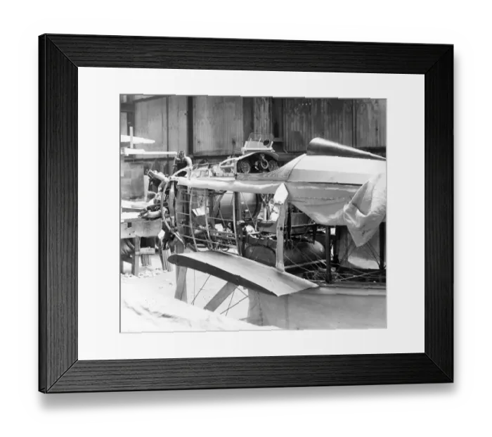 Framed Print : Westland Wagtail under construction Framed Print : Westland Wagtail under construction