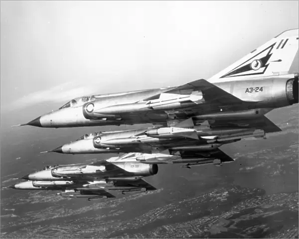 Four Australian-built RaF Dassault Mirage III-Os