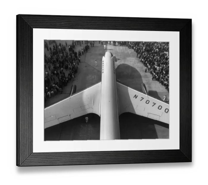 Framed Print : Boeing Dash 80 N70700 roll-out at Boeings Renton plant 1
