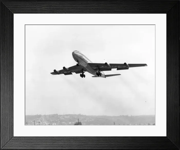 Framed Print : The first flight of the Boeing Dash 80 N70700 from Boeing Framed Print : The first flight of the Boeing Dash 80 N70700 from Boeing