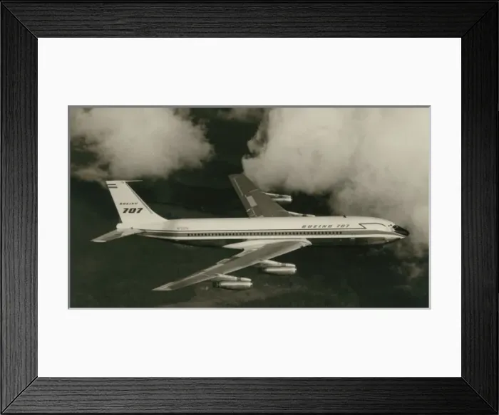 Framed Print : The first Boeing 707-121 N708PA Framed Print : The first Boeing 707-121 N708PA