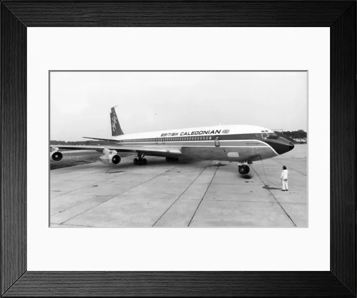 Framed Print : Boeing 707-355C G-AXRS County of Caithness Framed Print : Boeing 707-355C G-AXRS County of Caithness