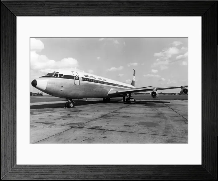 Framed Print : Boeing 707 of British Midland Framed Print : Boeing 707 of British Midland